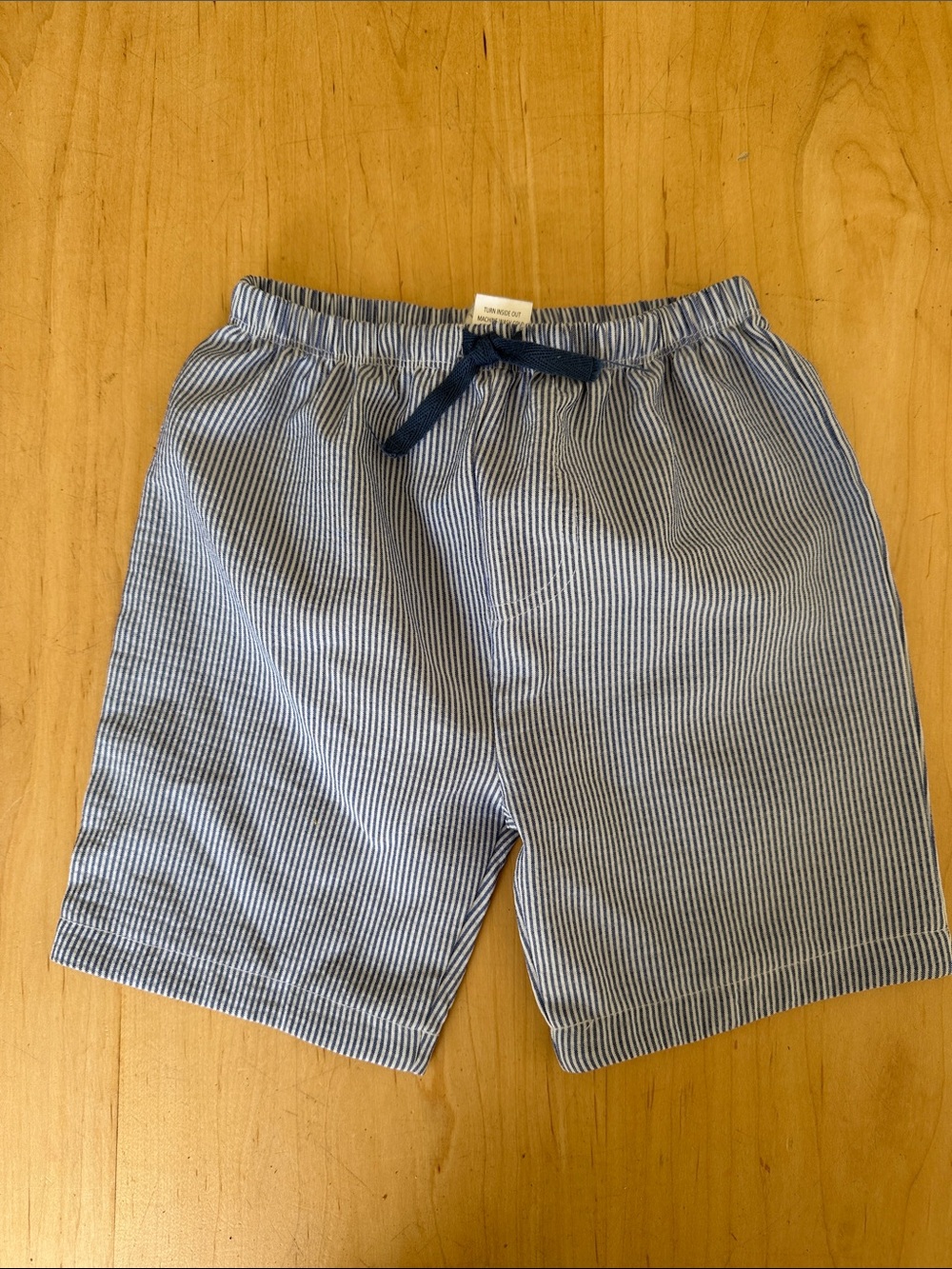 Mud Pie Blue and white striped shorts
